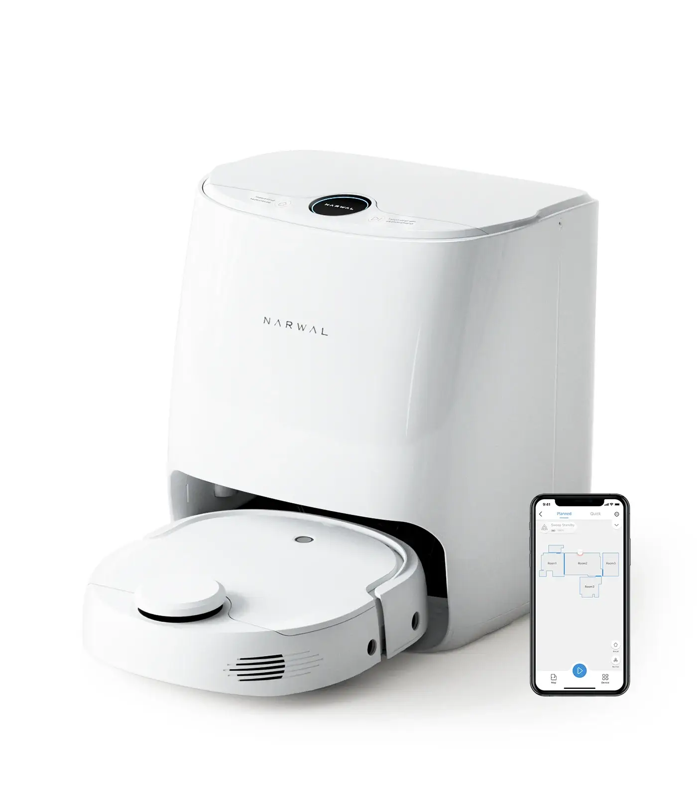 Refurbished Narwal T10, 4-in-1 Robot Vacuum and Mop Cleaner With Automatic Mop Cleaning Station