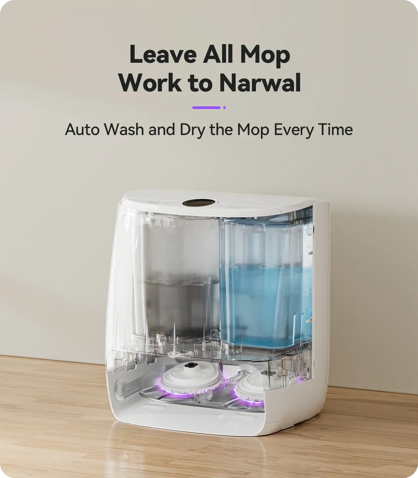 Refurbished Narwal T10, 4-in-1 Robot Vacuum and Mop Cleaner With Automatic Mop Cleaning Station