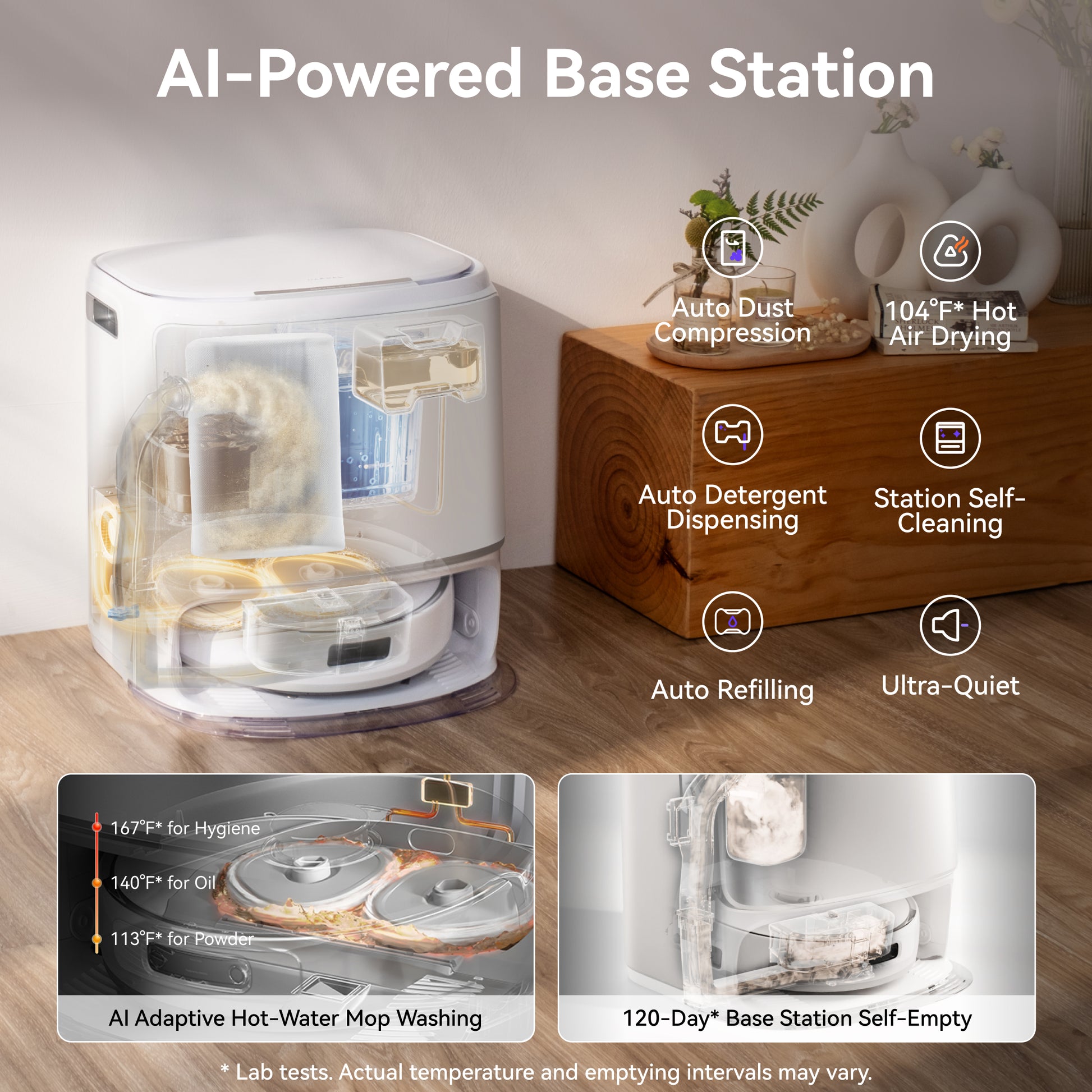 Narwal Freo Z10 Robotic Vacuum and Mop Cleaner -  Covers Every Angle Without Any Tangles