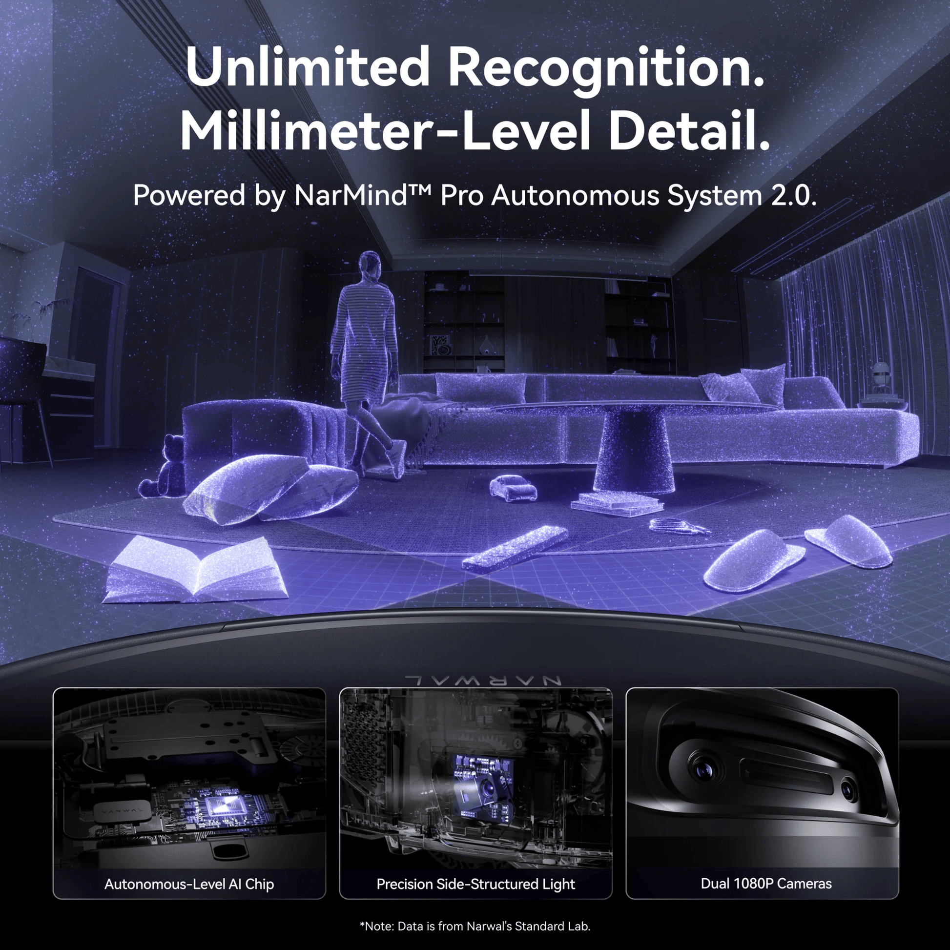 Narwal Flow 2 Robot Vacuum & Mop Complete Version with Accessories Pack - Black