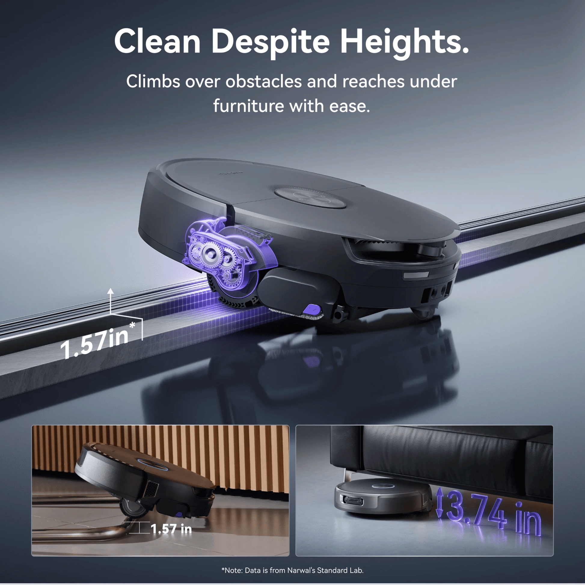 Narwal Flow 2 Robot Vacuum & Mop Complete Version with Accessories Pack - Black